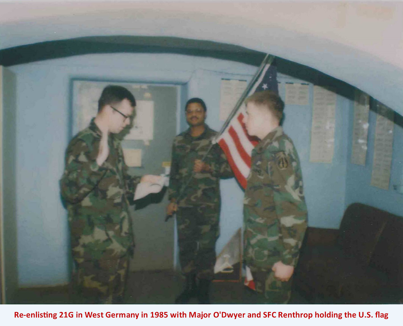 Ray McKay Re-enlisting 1985